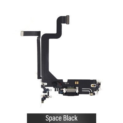 Charging Port for iPhone 14 Pro Max (Purple)-Space Black Charging Port for iPhone 14 Pro Max (Purple)-Space Black